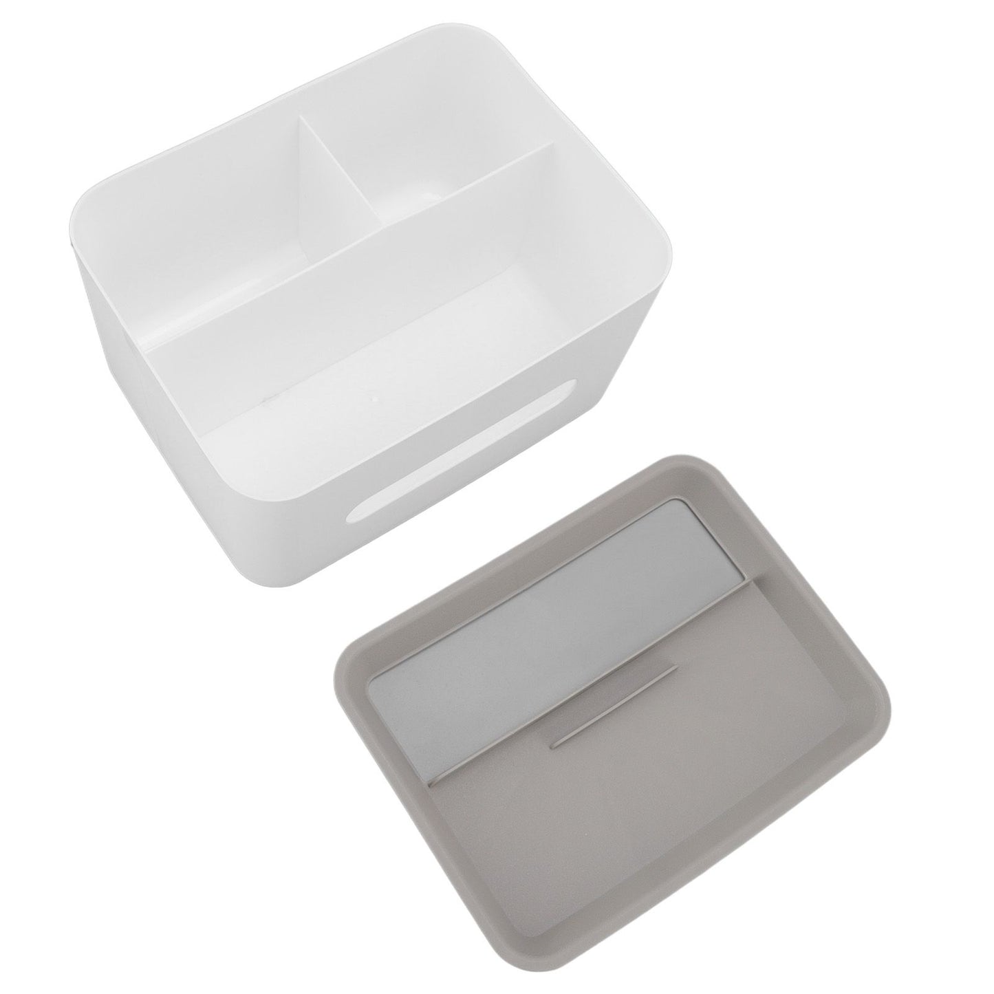 Tissue Box Cover Rectangular Plastic Remote Control Stationery Storage Napkin Box Holder for Office Living V1294-YM0523-3117220077911