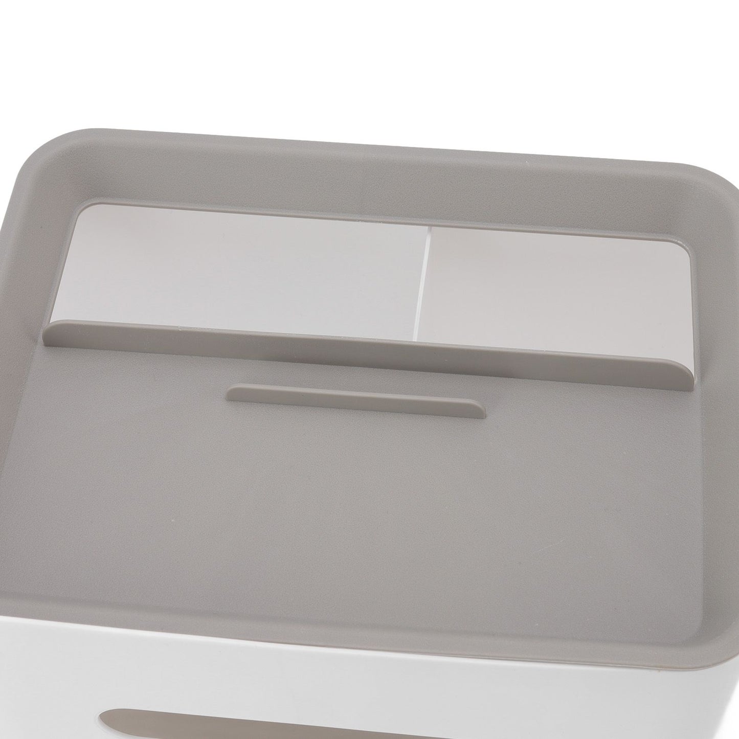 Tissue Box Cover Rectangular Plastic Remote Control Stationery Storage Napkin Box Holder for Office Living V1294-YM0523-3117220077911