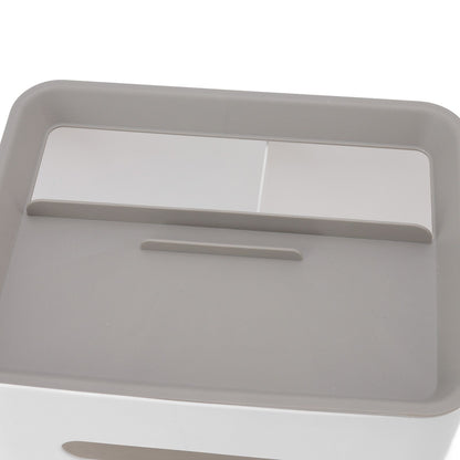 Tissue Box Cover Rectangular Plastic Remote Control Stationery Storage Napkin Box Holder for Office Living V1294-YM0523-3117220077911