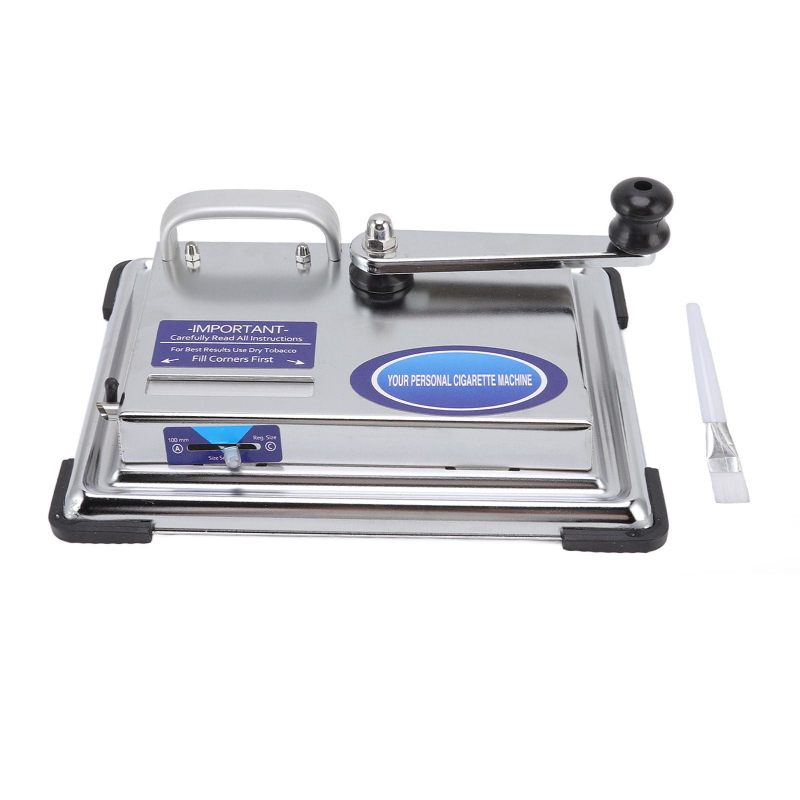 Hand Operated Cigarette Rolling Machine Manual Tobacco Injector Machine Household Small Metal Cigarette Maker V1294-YM0523-3117220078611