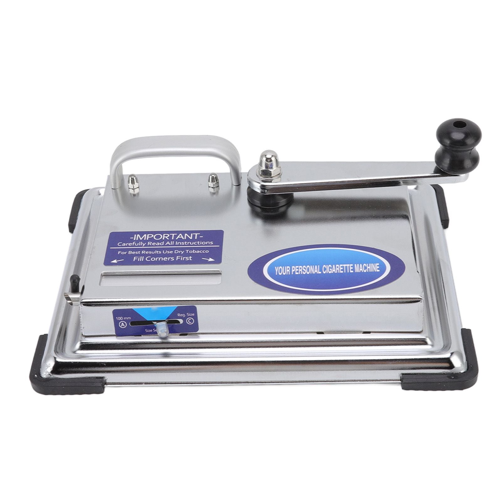 Hand Operated Cigarette Rolling Machine Manual Tobacco Injector Machine Household Small Metal Cigarette Maker V1294-YM0523-3117220078611