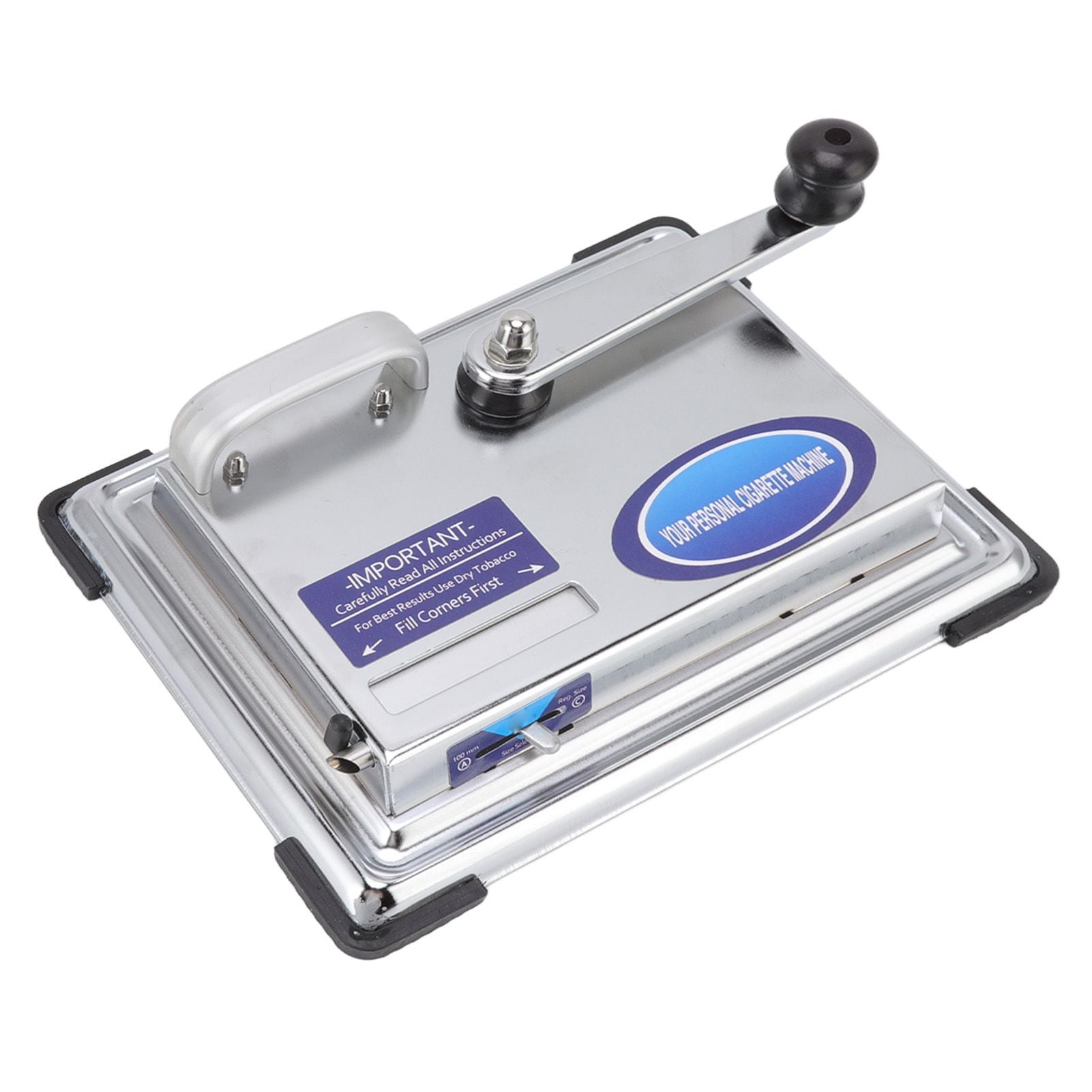 Hand Operated Cigarette Rolling Machine Manual Tobacco Injector Machine Household Small Metal Cigarette Maker V1294-YM0523-3117220078611