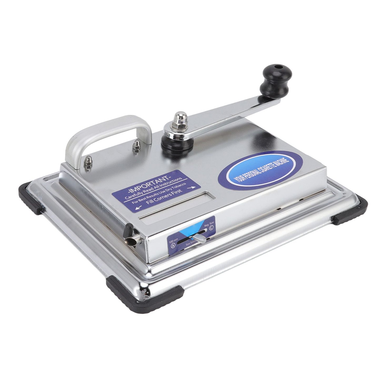 Hand Operated Cigarette Rolling Machine Manual Tobacco Injector Machine Household Small Metal Cigarette Maker V1294-YM0523-3117220078611