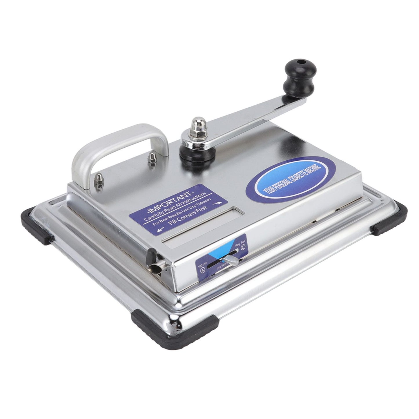 Hand Operated Cigarette Rolling Machine Manual Tobacco Injector Machine Household Small Metal Cigarette Maker V1294-YM0523-3117220078611