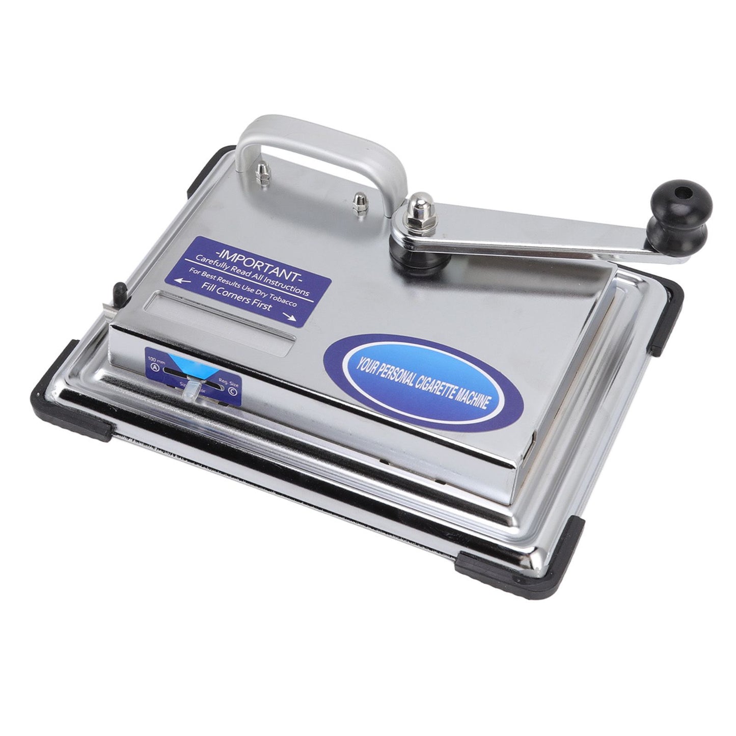 Hand Operated Cigarette Rolling Machine Manual Tobacco Injector Machine Household Small Metal Cigarette Maker V1294-YM0523-3117220078611