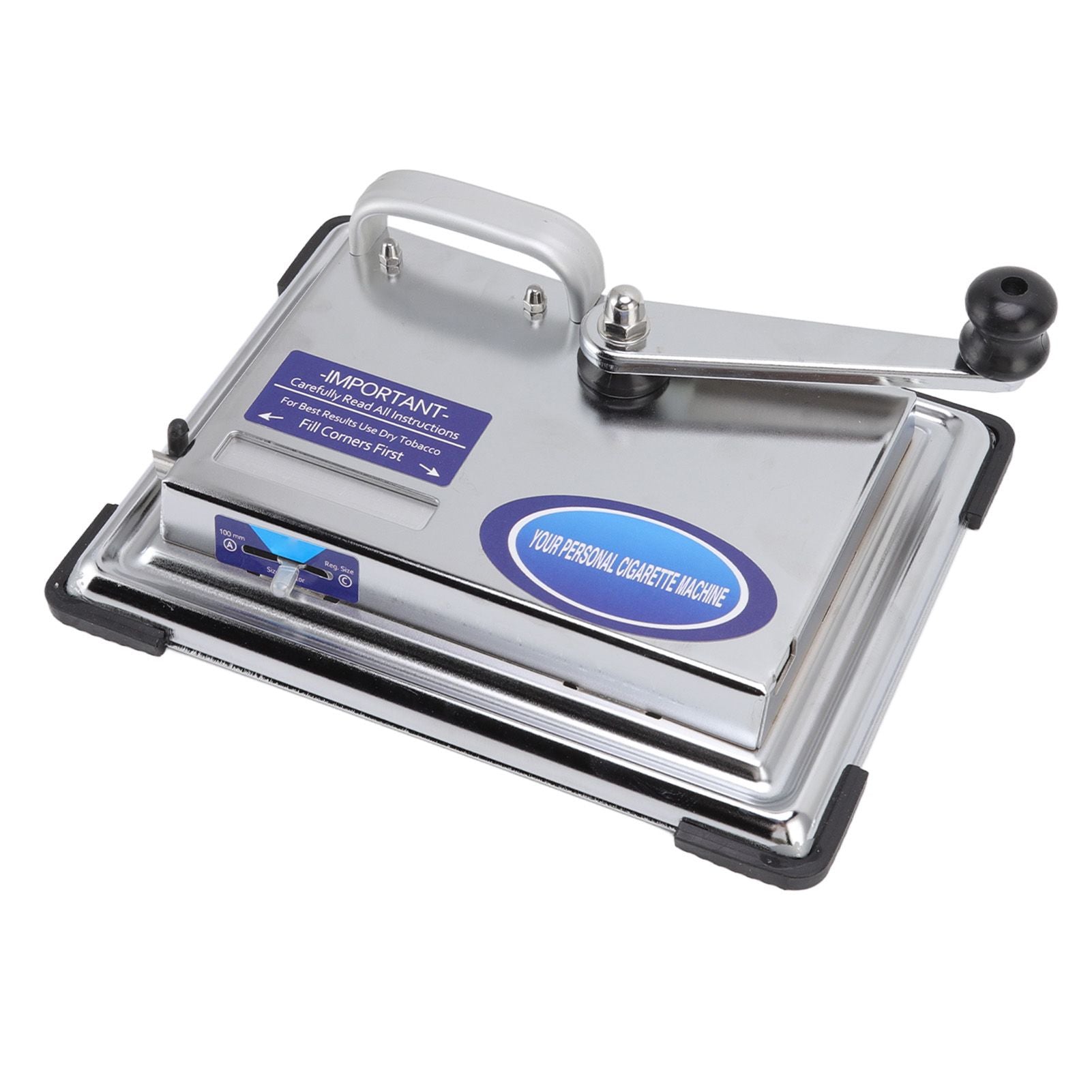 Hand Operated Cigarette Rolling Machine Manual Tobacco Injector Machine Household Small Metal Cigarette Maker V1294-YM0523-3117220078611