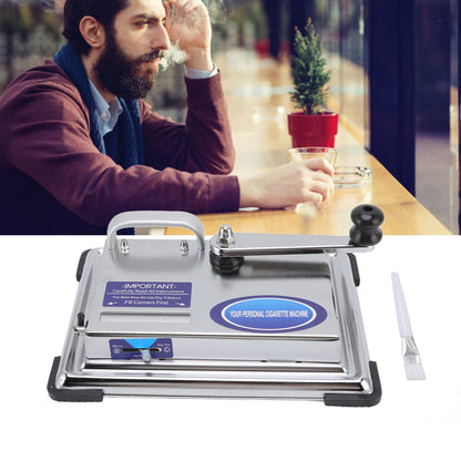 Hand Operated Cigarette Rolling Machine Manual Tobacco Injector Machine Household Small Metal Cigarette Maker V1294-YM0523-3117220078611