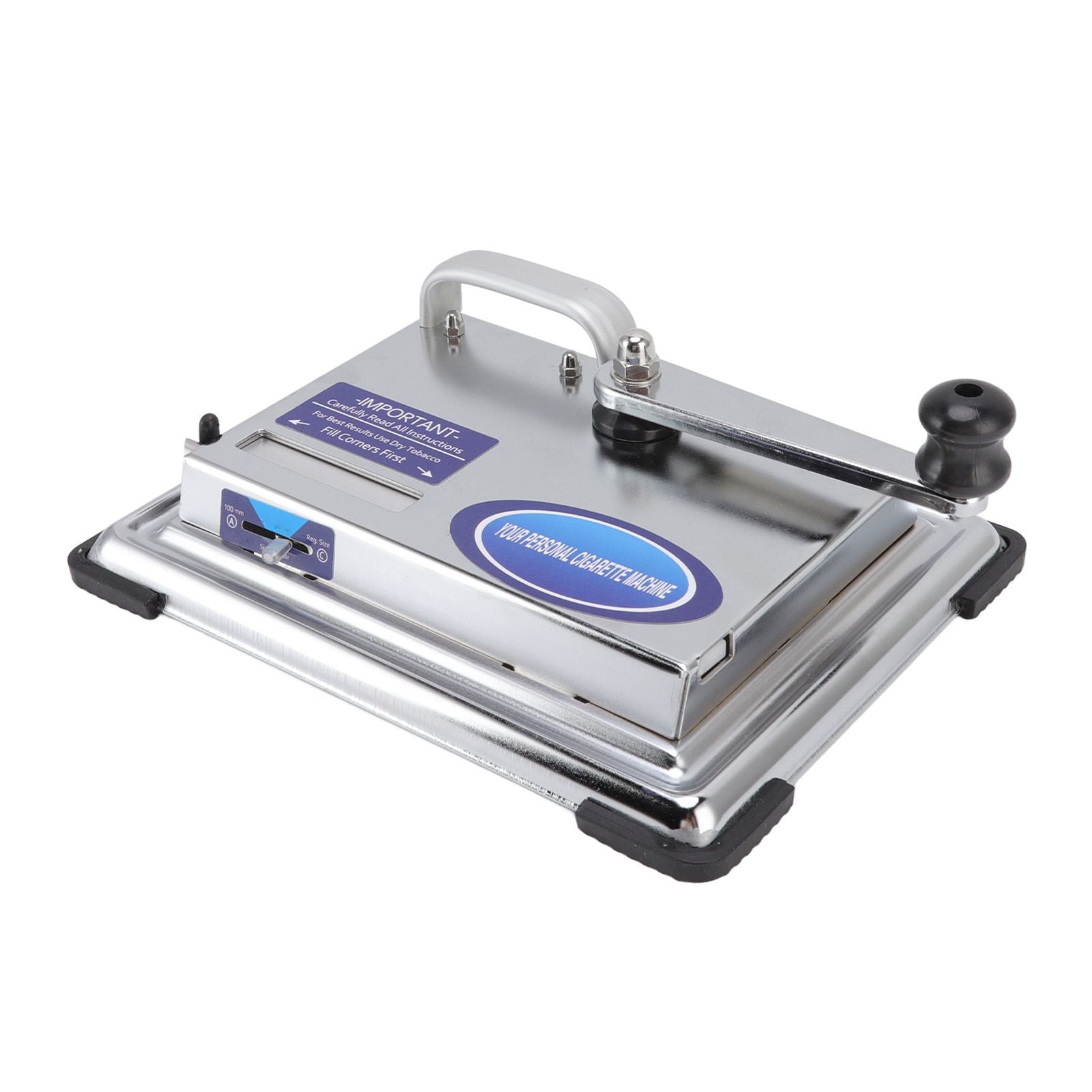 Hand Operated Cigarette Rolling Machine Manual Tobacco Injector Machine Household Small Metal Cigarette Maker V1294-YM0523-3117220078611