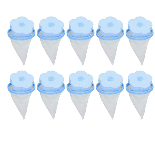 Washing Machine Filter Bag Floating Reusable Laundry Hair Mesh Remover for Pulsator Washer 10pcs Type B V1294-YM0523-3117220079412