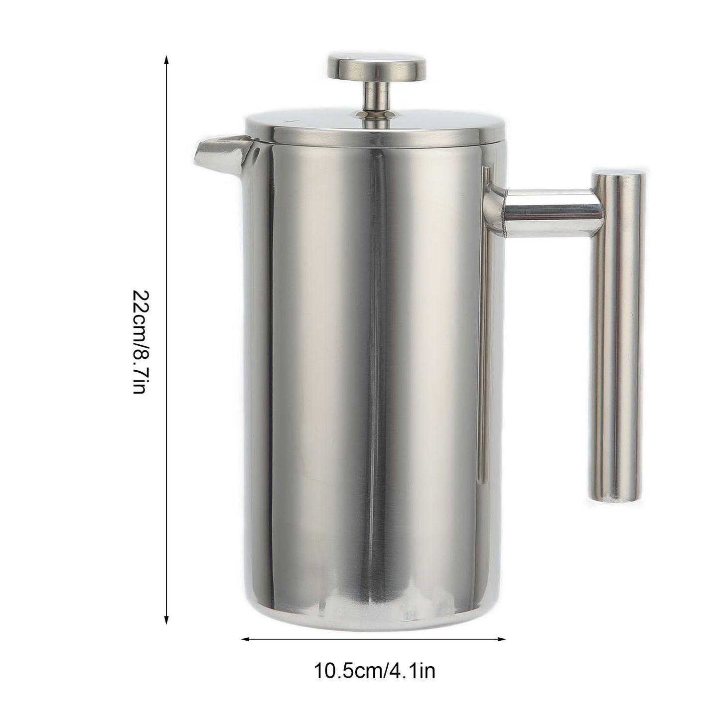 1000ML French Press Stainless Steel Coffee Pot Hand Brewed Coffee Tea Maker for Home V1294-YM0523-3118210239111