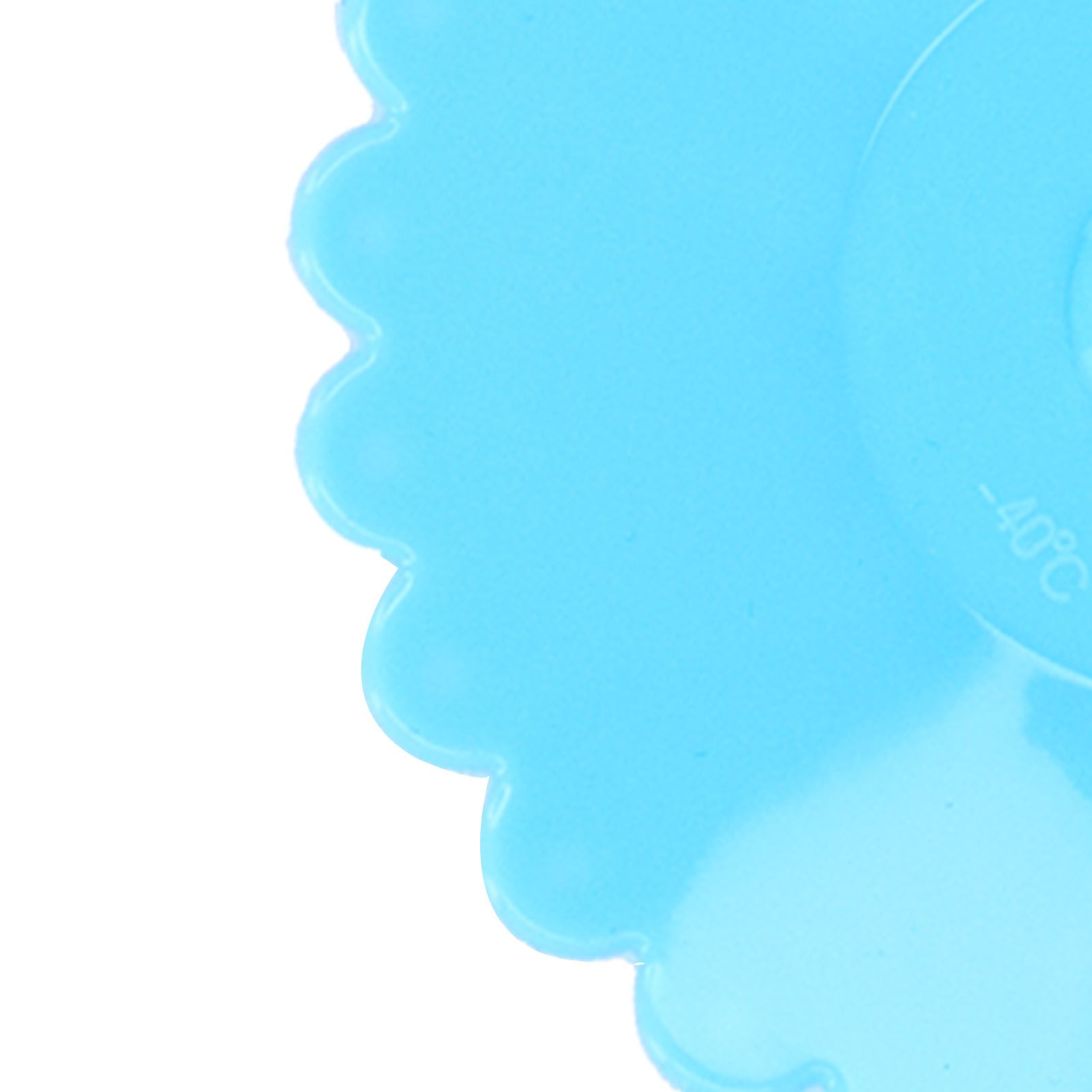 Silicone Lid Dustproof Hot and Cold Beverage Cup Cover with Flower Shape Handle for Kitchen HomeBlue V1294-YM0523-3118210244012