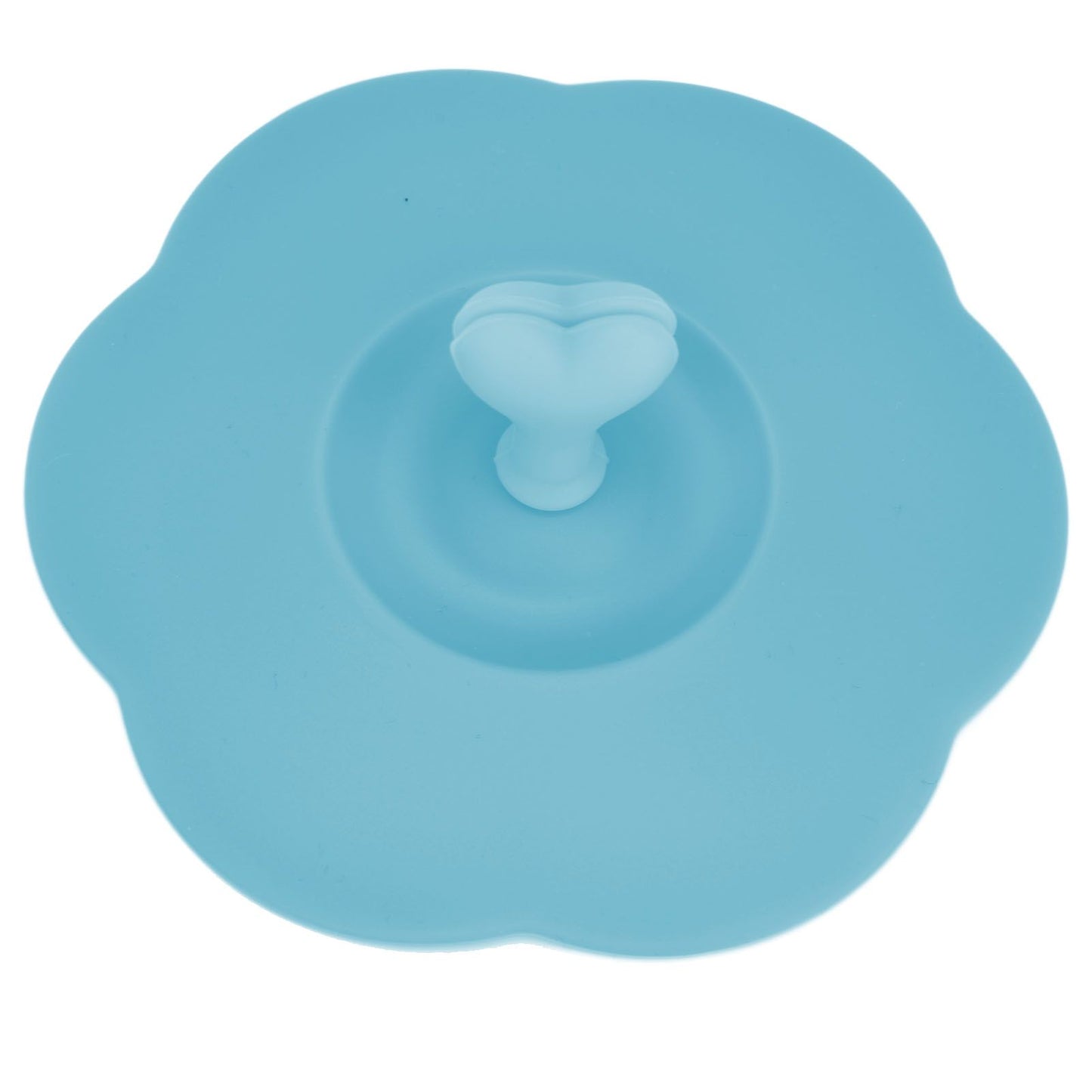 Silicone Lid Dustproof Heat Resistant Hot and Cold Beverage Cup Lid for Kitchen HomeBlue V1294-YM0523-3118210244311