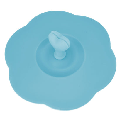 Silicone Lid Dustproof Heat Resistant Hot and Cold Beverage Cup Lid for Kitchen HomeBlue V1294-YM0523-3118210244311