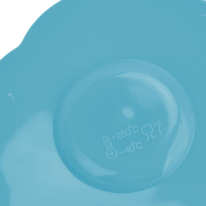 Silicone Lid Dustproof Heat Resistant Hot and Cold Beverage Cup Lid for Kitchen HomeBlue V1294-YM0523-3118210244311