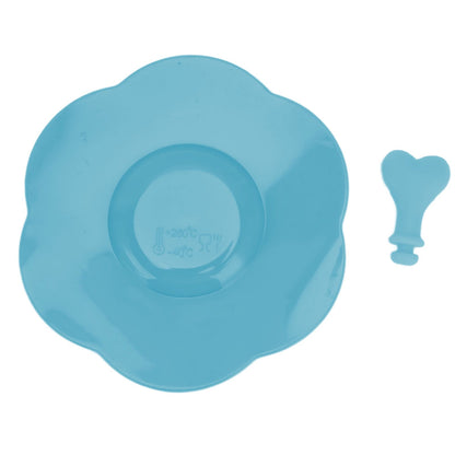 Silicone Lid Dustproof Heat Resistant Hot and Cold Beverage Cup Lid for Kitchen HomeBlue V1294-YM0523-3118210244311