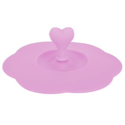 Silicone Lid Dustproof Heat Resistant Hot and Cold Beverage Cup Lid for Kitchen HomePink V1294-YM0523-3118210244312