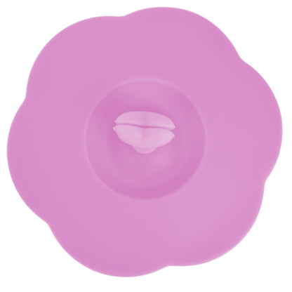 Silicone Lid Dustproof Heat Resistant Hot and Cold Beverage Cup Lid for Kitchen HomePink V1294-YM0523-3118210244312