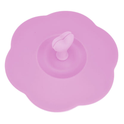 Silicone Lid Dustproof Heat Resistant Hot and Cold Beverage Cup Lid for Kitchen HomePink V1294-YM0523-3118210244312