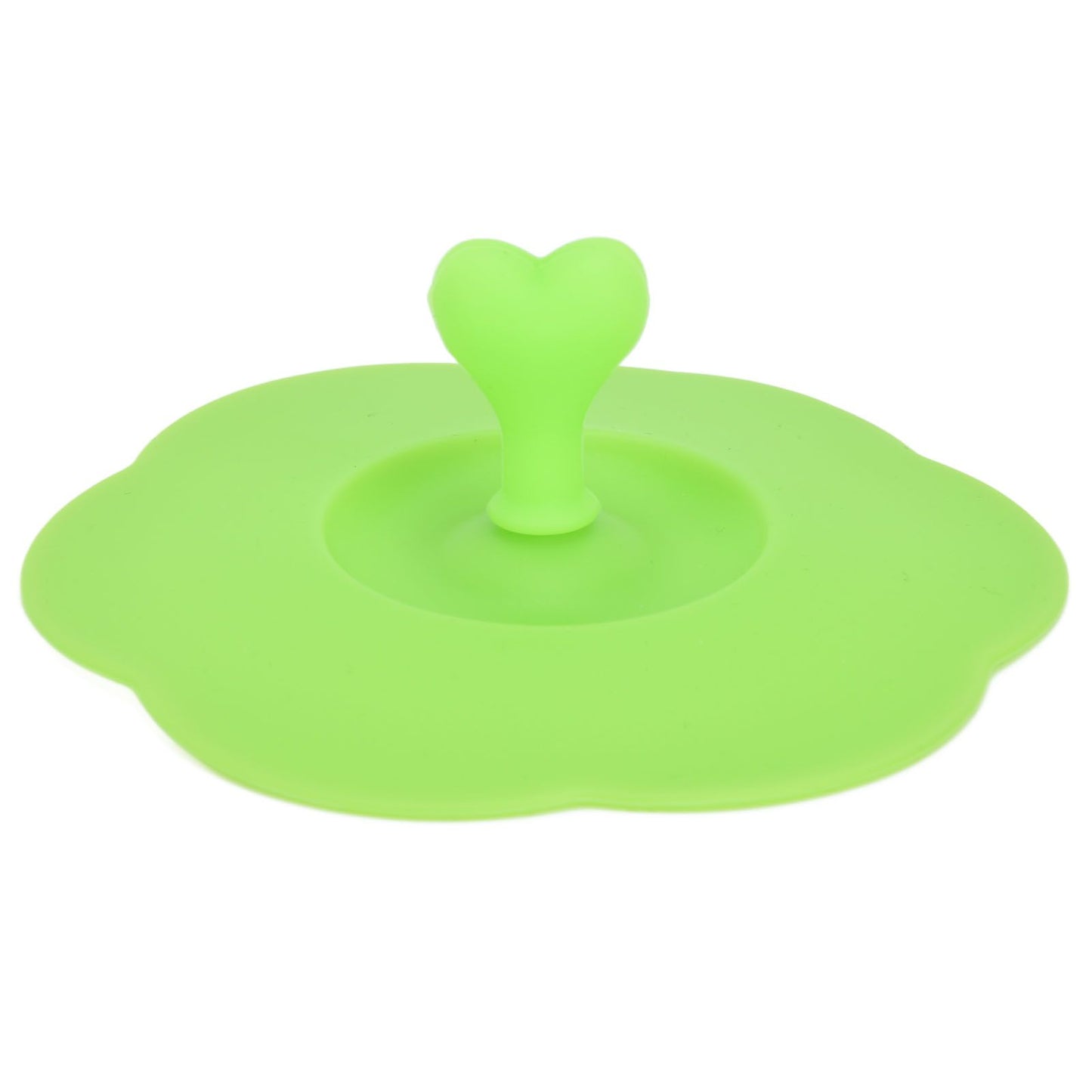 Silicone Lid Dustproof Heat Resistant Hot and Cold Beverage Cup Lid for Kitchen HomeGreen V1294-YM0523-3118210244314