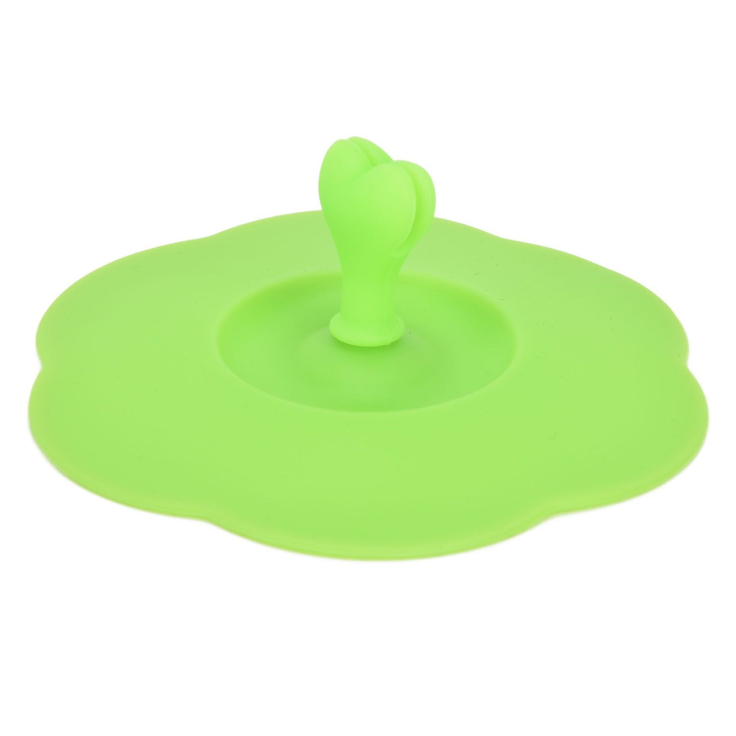 Silicone Lid Dustproof Heat Resistant Hot and Cold Beverage Cup Lid for Kitchen HomeGreen V1294-YM0523-3118210244314
