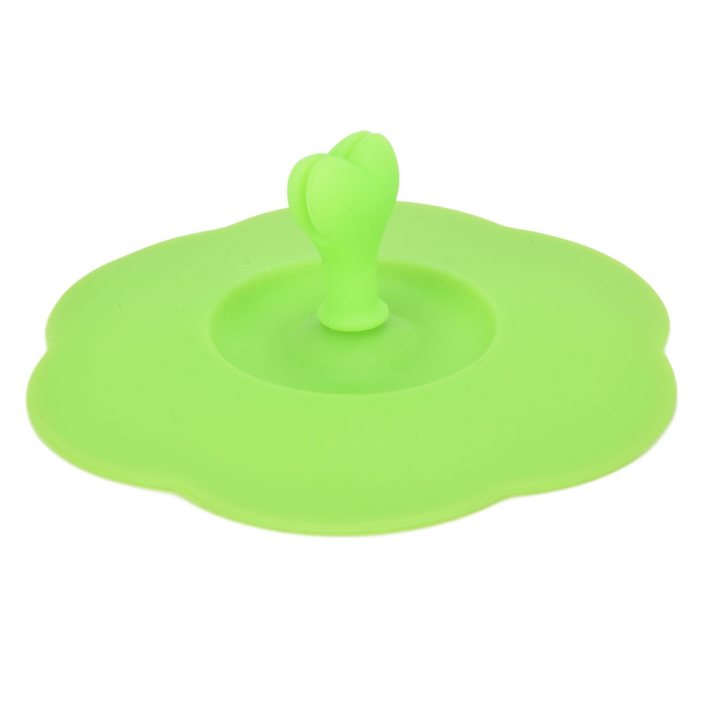 Silicone Lid Dustproof Heat Resistant Hot and Cold Beverage Cup Lid for Kitchen HomeGreen V1294-YM0523-3118210244314