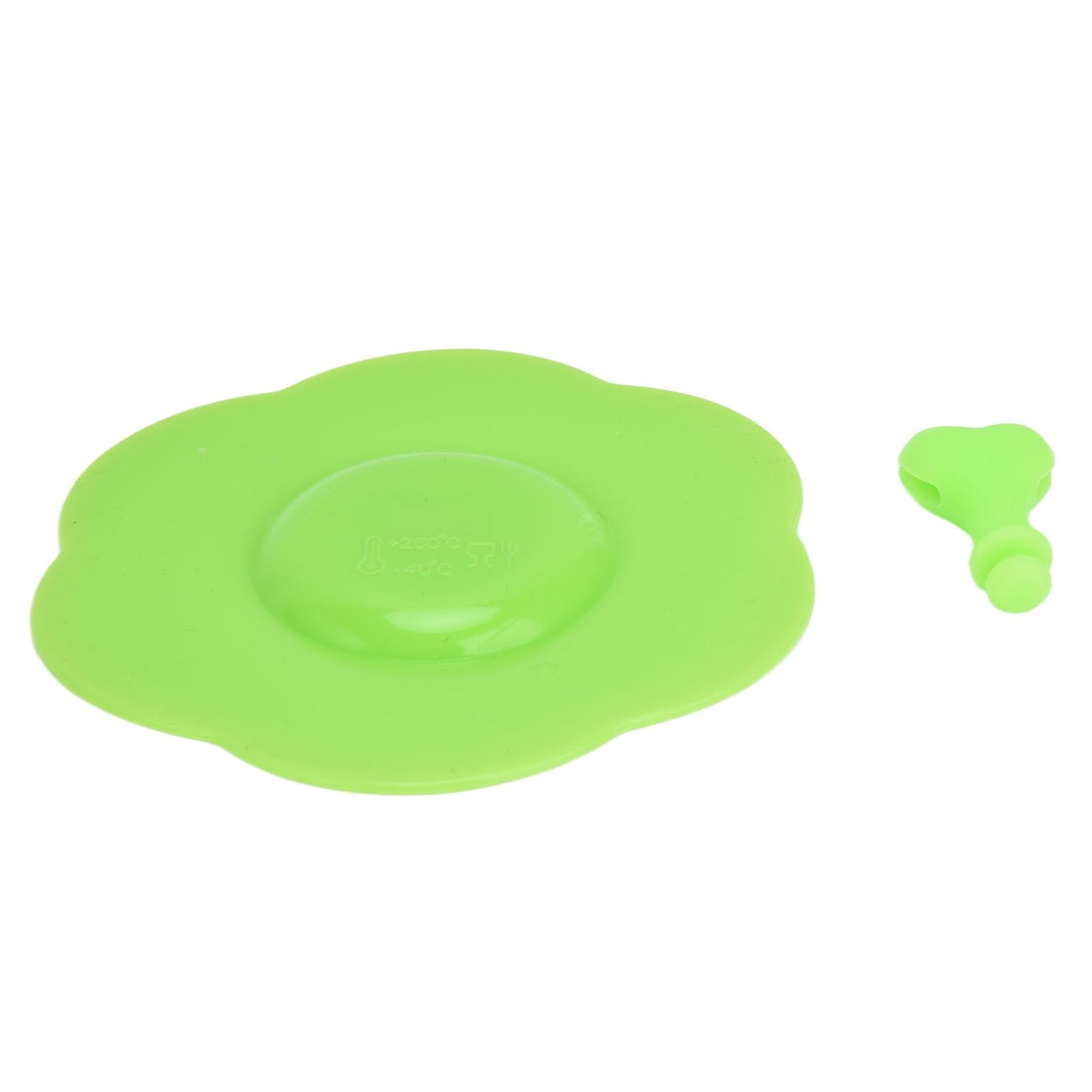 Silicone Lid Dustproof Heat Resistant Hot and Cold Beverage Cup Lid for Kitchen HomeGreen V1294-YM0523-3118210244314