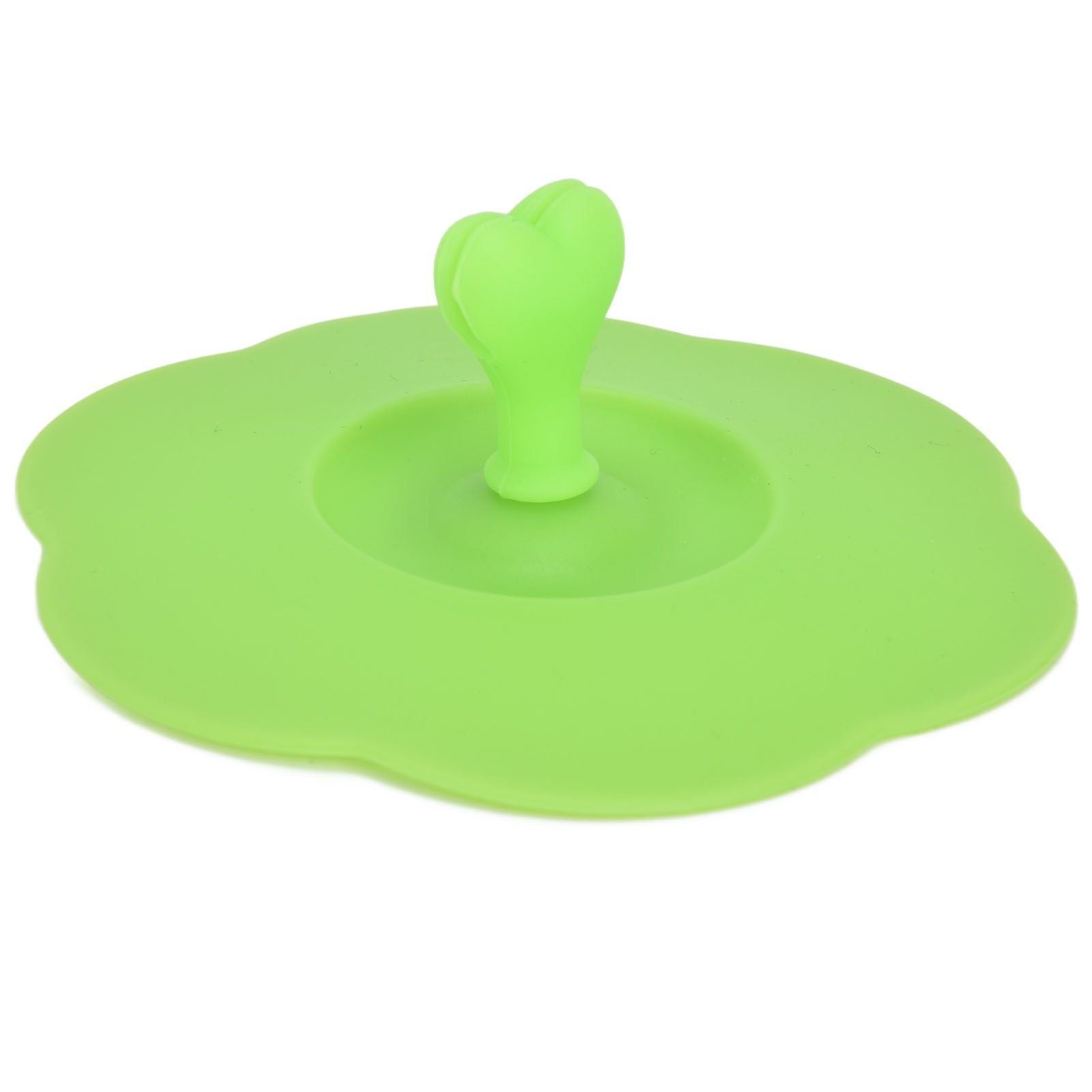 Silicone Lid Dustproof Heat Resistant Hot and Cold Beverage Cup Lid for Kitchen HomeGreen V1294-YM0523-3118210244314