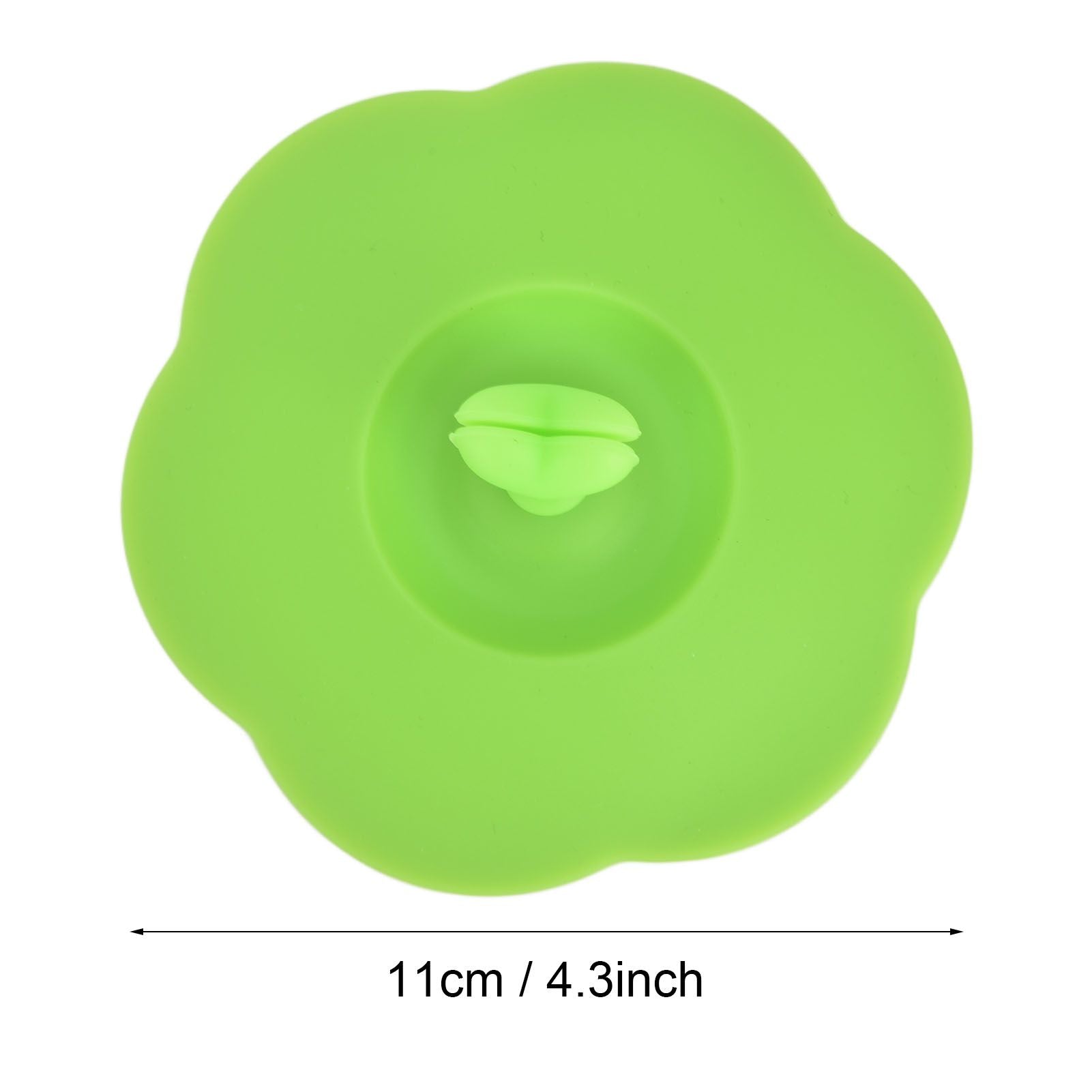 Silicone Lid Dustproof Heat Resistant Hot and Cold Beverage Cup Lid for Kitchen HomeGreen V1294-YM0523-3118210244314