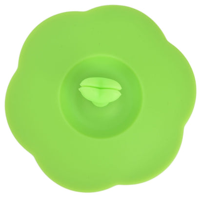 Silicone Lid Dustproof Heat Resistant Hot and Cold Beverage Cup Lid for Kitchen HomeGreen V1294-YM0523-3118210244314