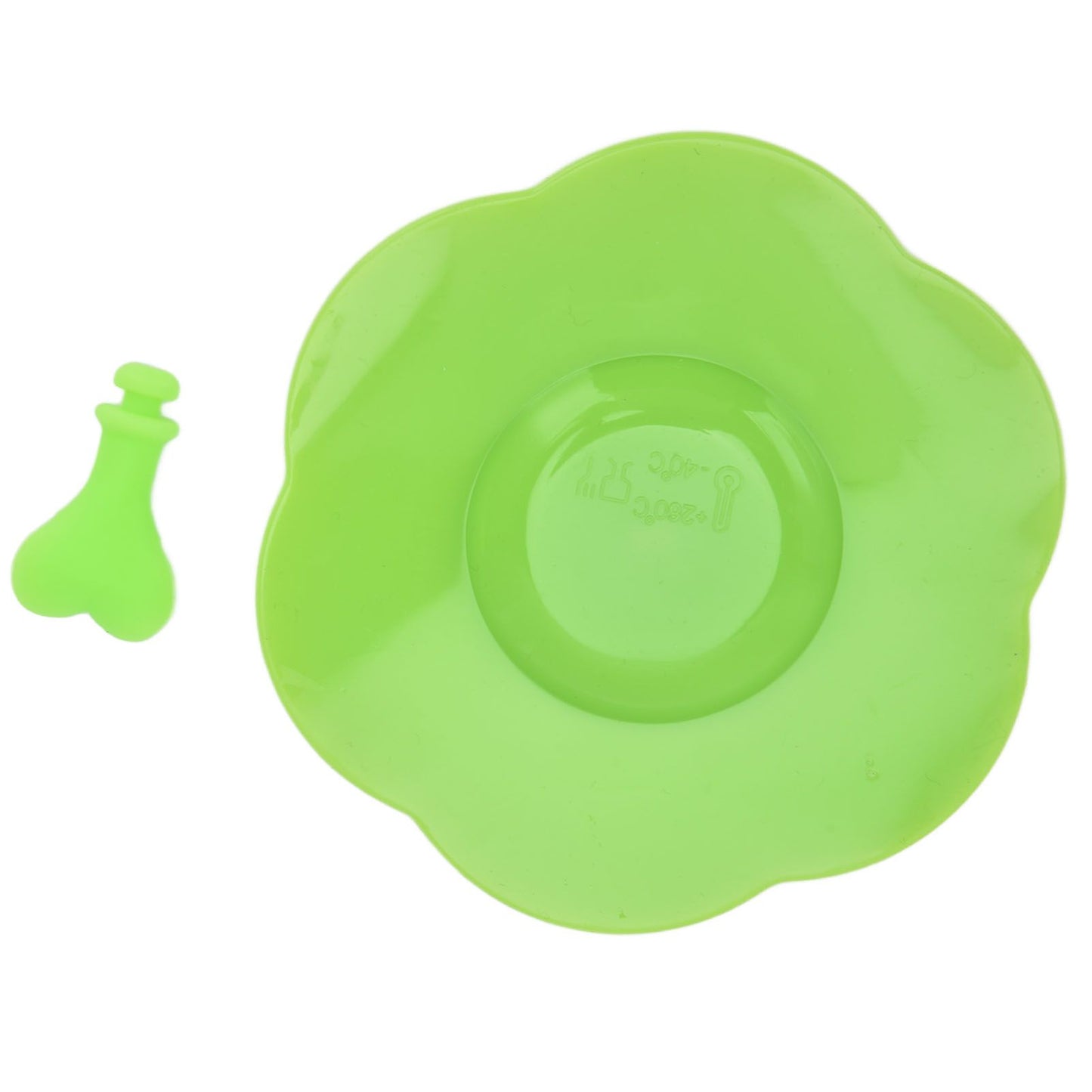 Silicone Lid Dustproof Heat Resistant Hot and Cold Beverage Cup Lid for Kitchen HomeGreen V1294-YM0523-3118210244314