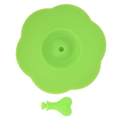 Silicone Lid Dustproof Heat Resistant Hot and Cold Beverage Cup Lid for Kitchen HomeGreen V1294-YM0523-3118210244314