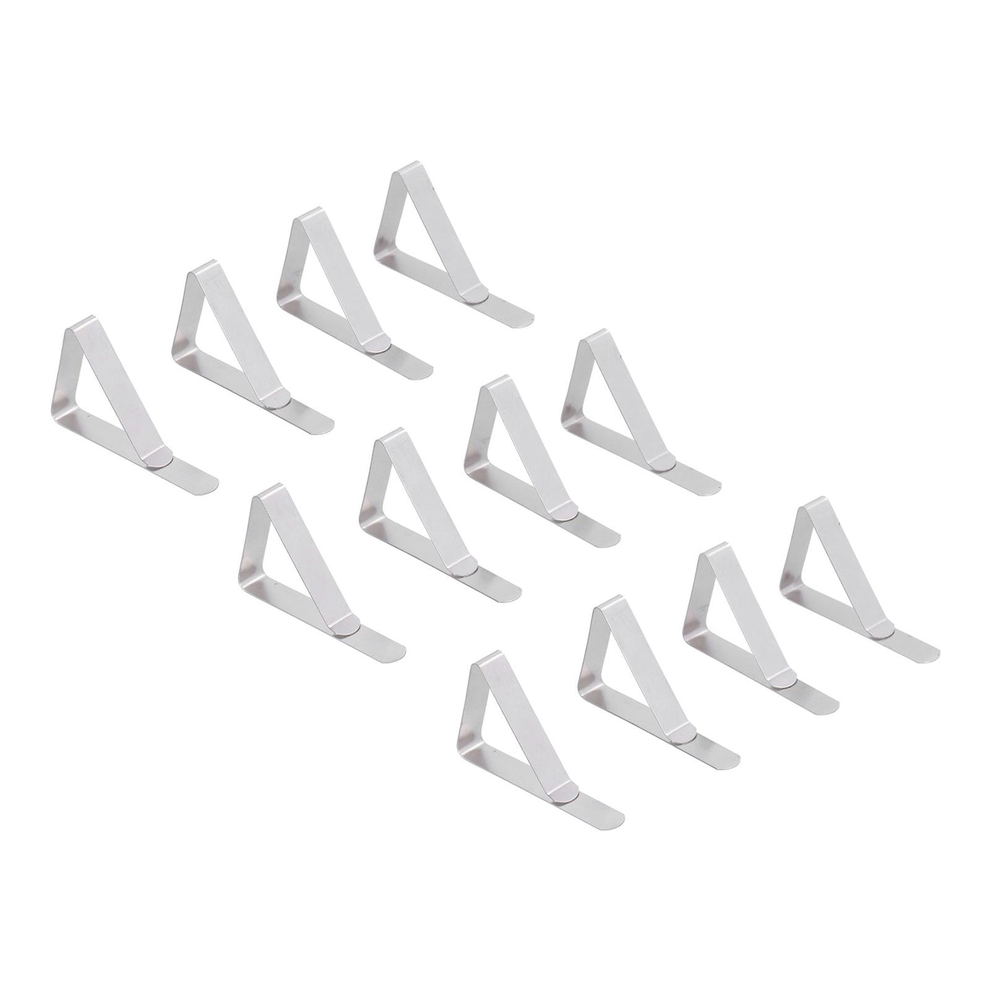 12Pcs Tablecloth Clip Stainless Steel Triangle Tablecloth Garden Dining Table Tablecloth Clip Picnics V1294-YM0523-3118210245211