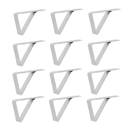 12Pcs Tablecloth Clip Stainless Steel Triangle Tablecloth Garden Dining Table Tablecloth Clip Picnics V1294-YM0523-3118210245211