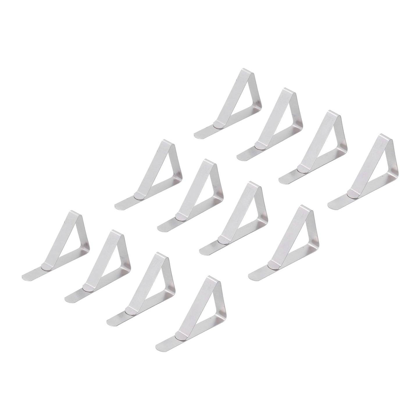 12Pcs Tablecloth Clip Stainless Steel Triangle Tablecloth Garden Dining Table Tablecloth Clip Picnics V1294-YM0523-3118210245211
