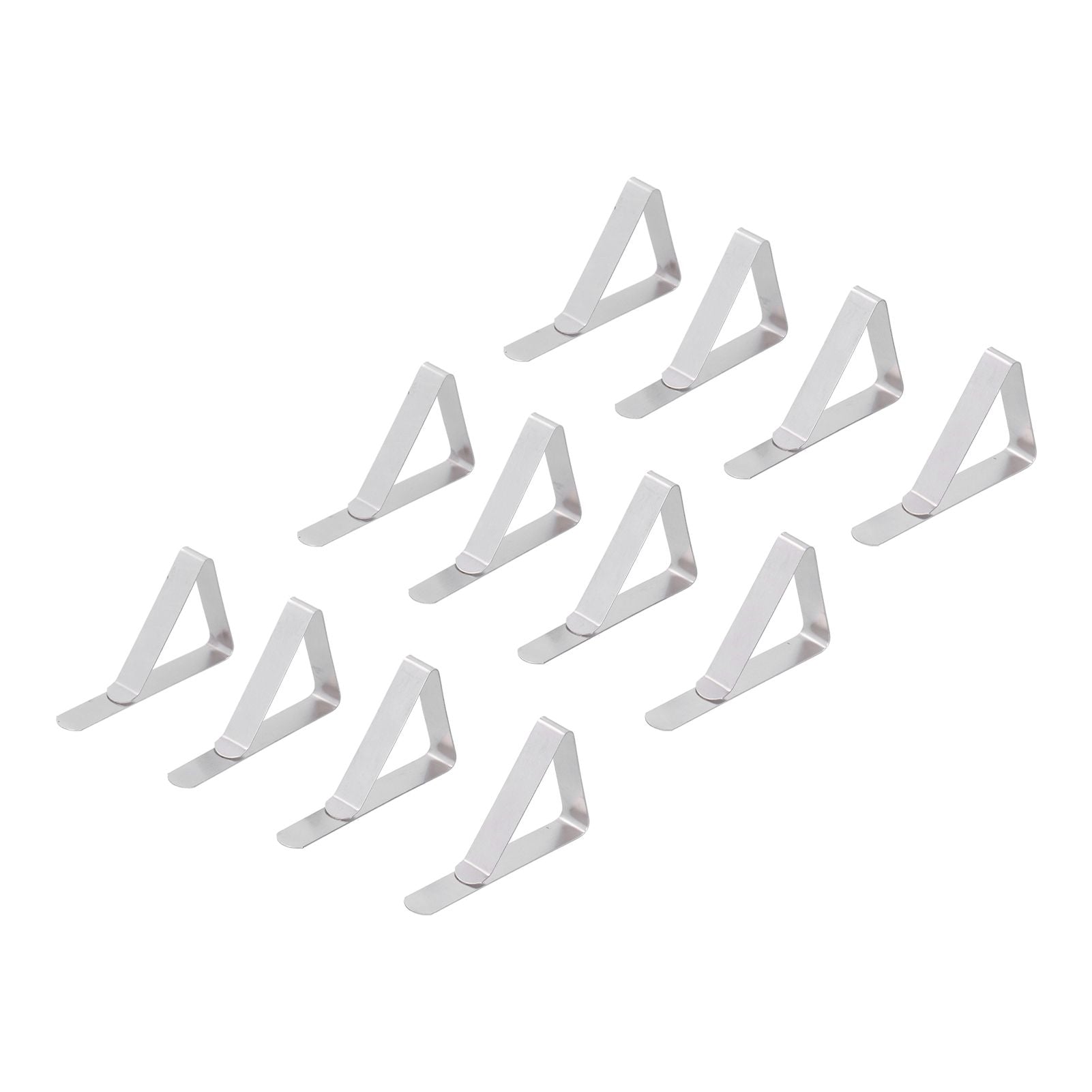 12Pcs Tablecloth Clip Stainless Steel Triangle Tablecloth Garden Dining Table Tablecloth Clip Picnics V1294-YM0523-3118210245211