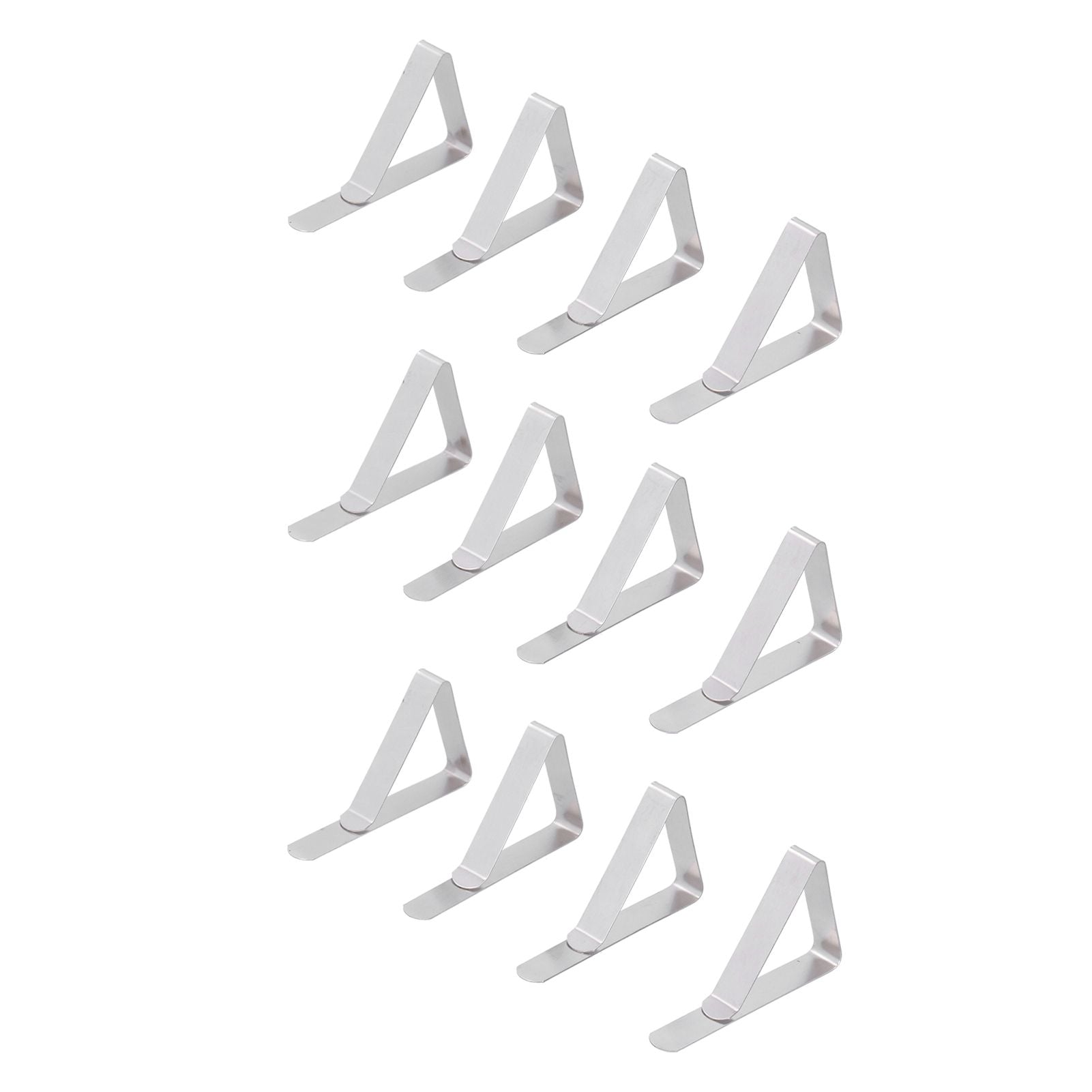12Pcs Tablecloth Clip Stainless Steel Triangle Tablecloth Garden Dining Table Tablecloth Clip Picnics V1294-YM0523-3118210245211