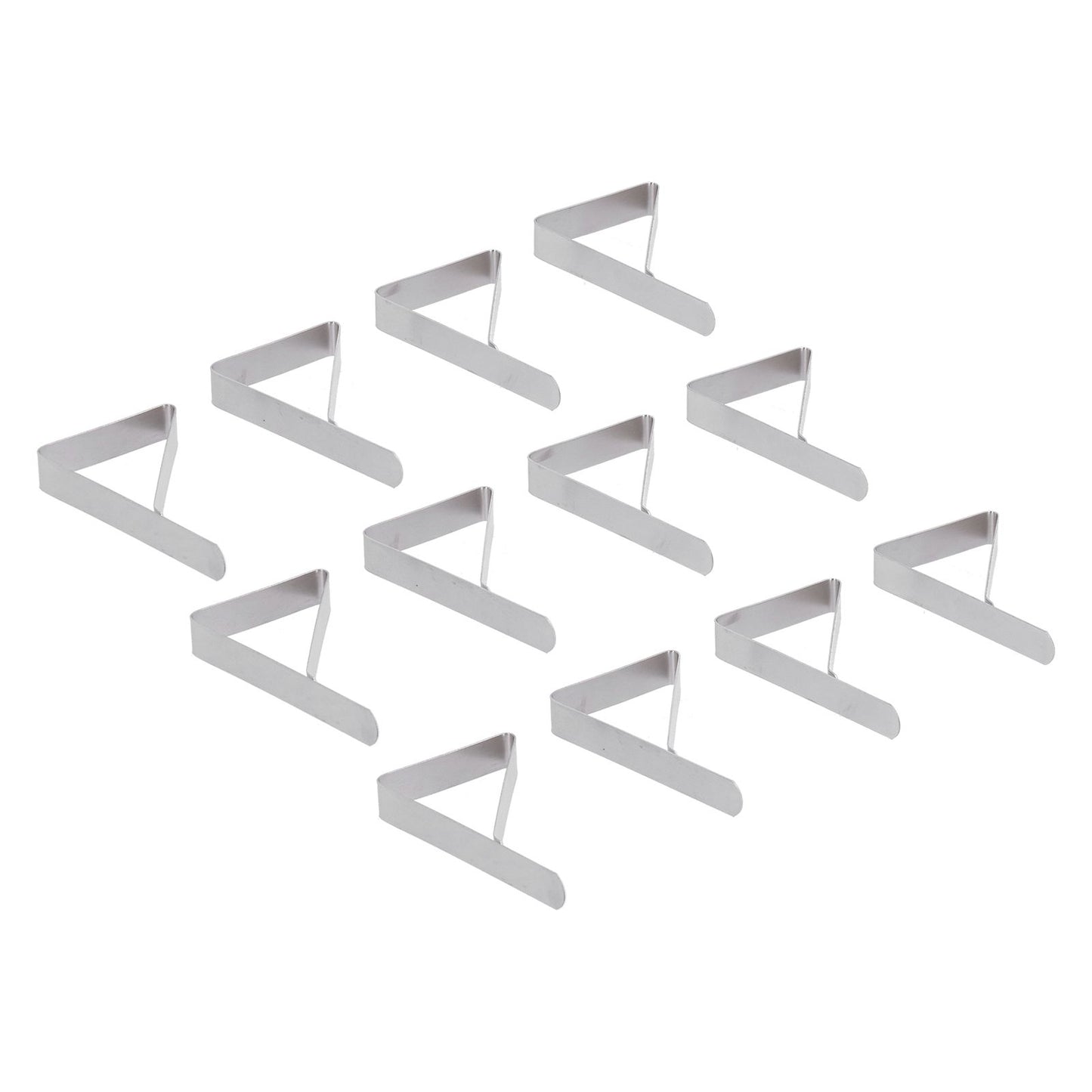 12Pcs Tablecloth Clip Stainless Steel Triangle Tablecloth Garden Dining Table Tablecloth Clip Picnics V1294-YM0523-3118210245211
