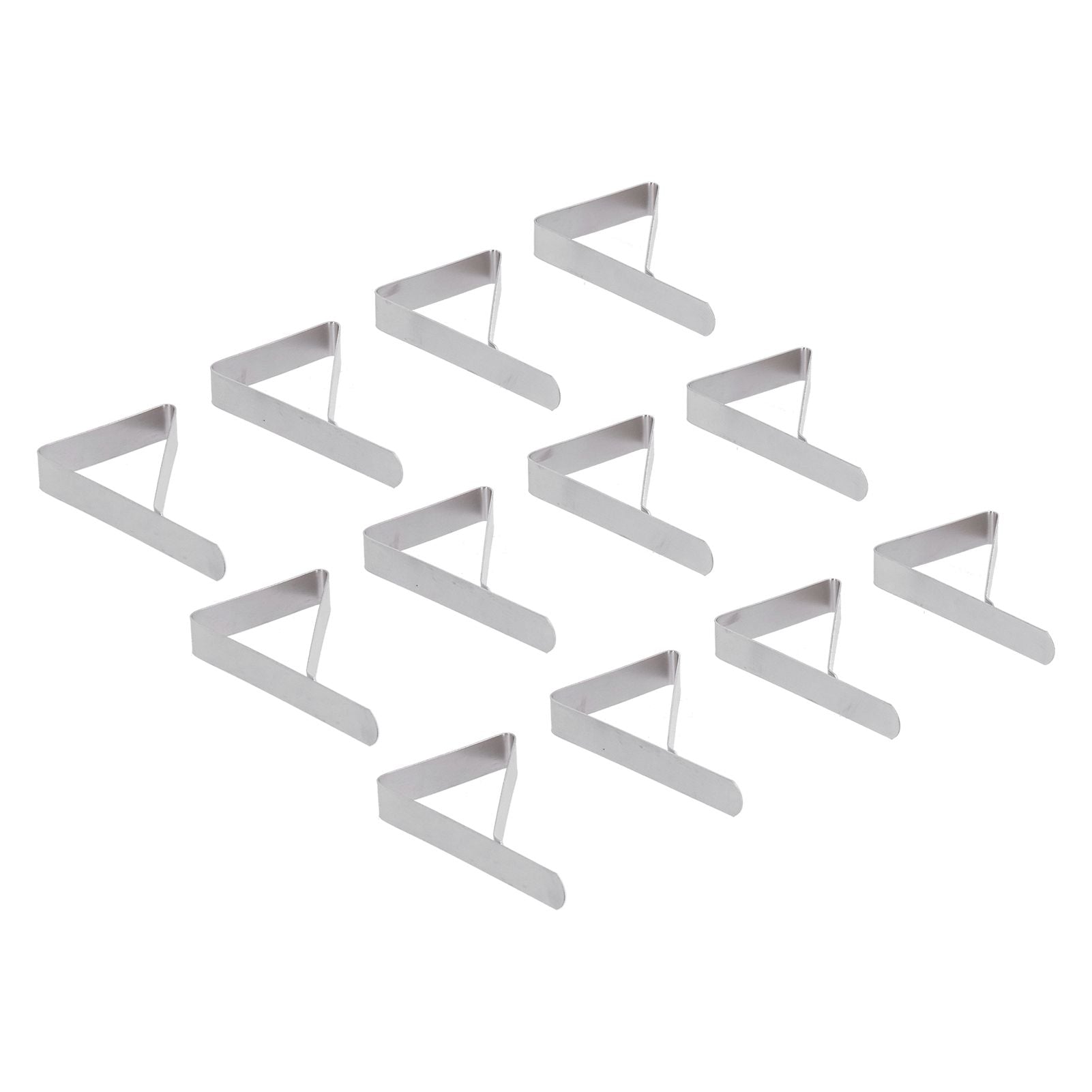 12Pcs Tablecloth Clip Stainless Steel Triangle Tablecloth Garden Dining Table Tablecloth Clip Picnics V1294-YM0523-3118210245211