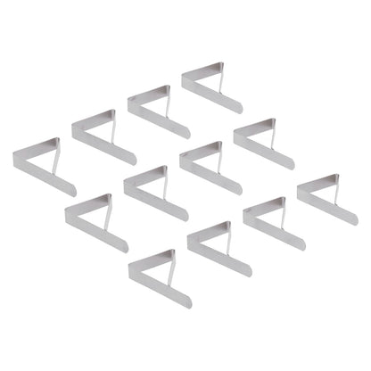 12Pcs Tablecloth Clip Stainless Steel Triangle Tablecloth Garden Dining Table Tablecloth Clip Picnics V1294-YM0523-3118210245211