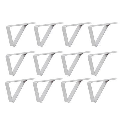 12Pcs Tablecloth Clip Stainless Steel Triangle Tablecloth Garden Dining Table Tablecloth Clip Picnics V1294-YM0523-3118210245211