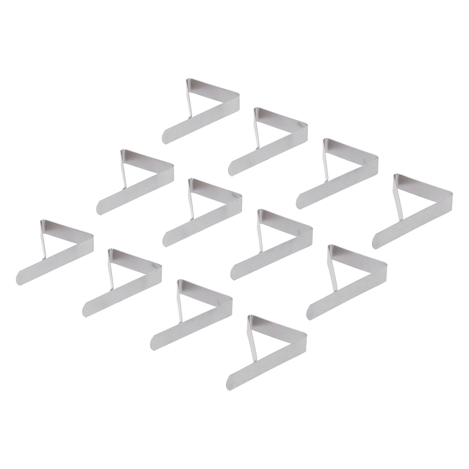 12Pcs Tablecloth Clip Stainless Steel Triangle Tablecloth Garden Dining Table Tablecloth Clip Picnics V1294-YM0523-3118210245211