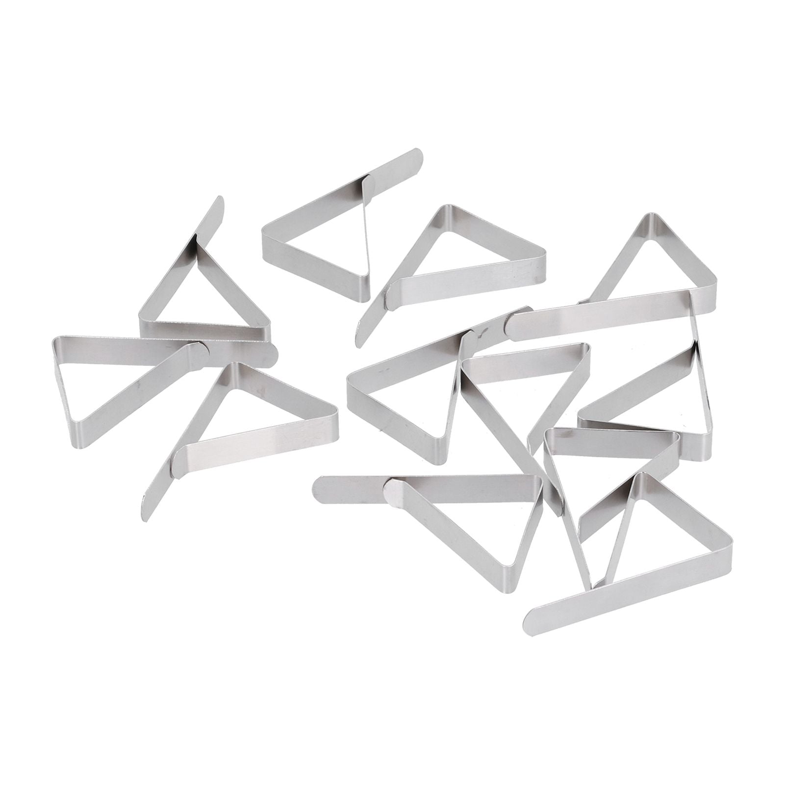 12Pcs Tablecloth Clip Stainless Steel Triangle Tablecloth Garden Dining Table Tablecloth Clip Picnics V1294-YM0523-3118210245211