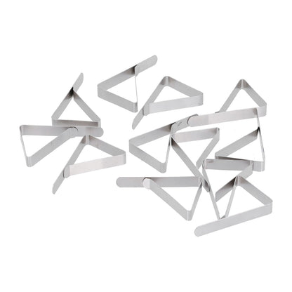 12Pcs Tablecloth Clip Stainless Steel Triangle Tablecloth Garden Dining Table Tablecloth Clip Picnics V1294-YM0523-3118210245211