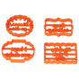4Pcs Biscuits Molds Cookie Plastic DIY Baking Molds with Phrases for Home Birthdays Holidays V1294-YM0523-3118210262611