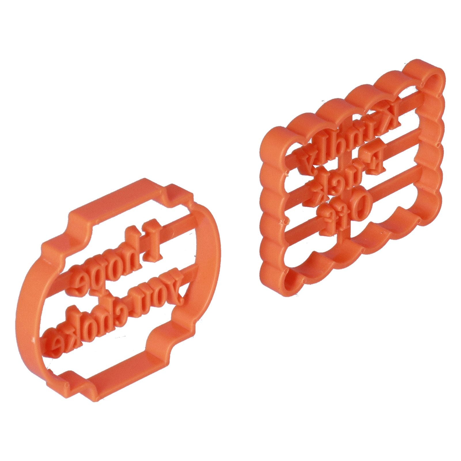 4Pcs Biscuits Molds Cookie Plastic DIY Baking Molds with Phrases for Home Birthdays Holidays V1294-YM0523-3118210262611