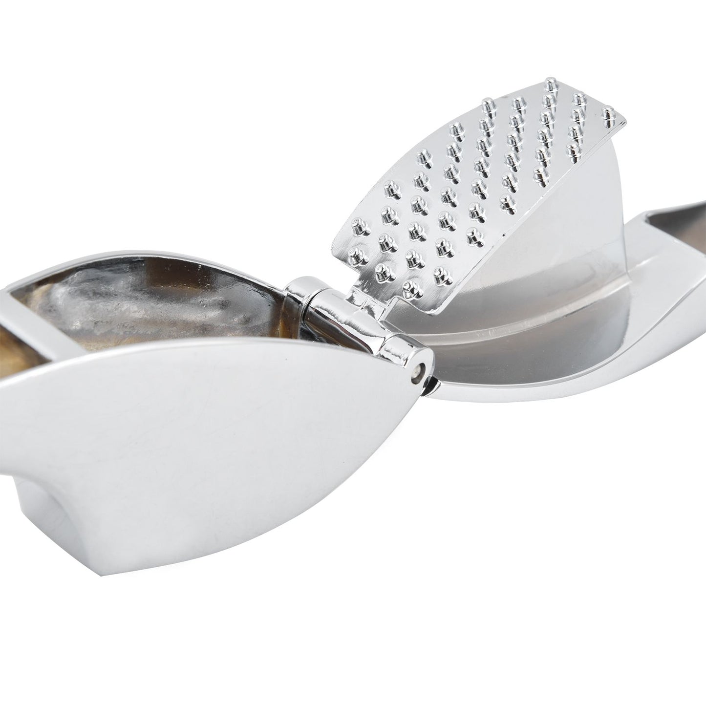 Garlic Press Zinc Alloy Sturdy Ergonomic Design Ginger Masher for Kitchen Crushing Tool V1294-YM0523-3118210265911