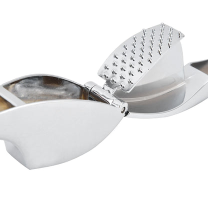 Garlic Press Zinc Alloy Sturdy Ergonomic Design Ginger Masher for Kitchen Crushing Tool V1294-YM0523-3118210265911