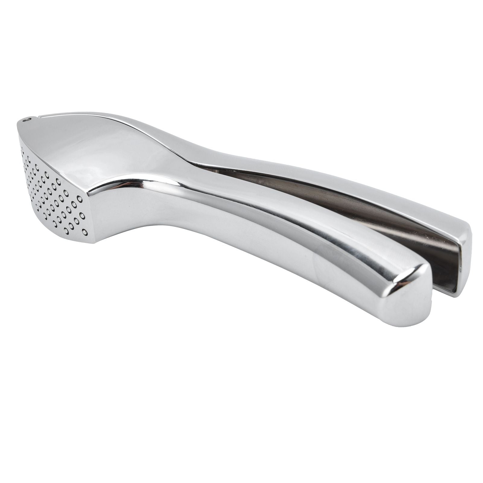 Garlic Press Zinc Alloy Sturdy Ergonomic Design Ginger Masher for Kitchen Crushing Tool V1294-YM0523-3118210265911