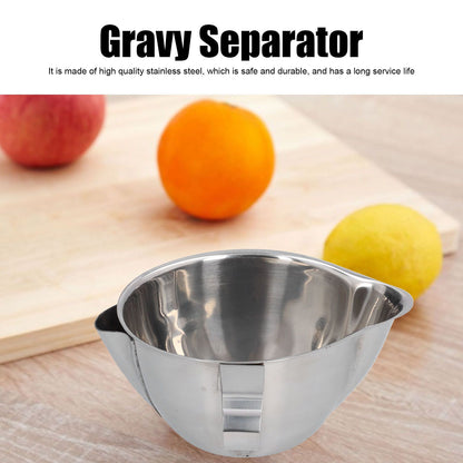 Oil Fat Separator Bowl Safe Comfortable Durable Easy to Clean Stainless Steel Oil Separator V1294-YM0523-3118210267011