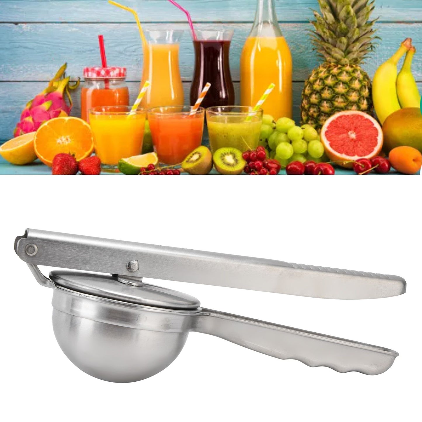 Stainless Steel Lemon Squeezer Anticorrosive Durable Portable Manual Citrus Lemon Juicer V1294-YM0523-3118210269011